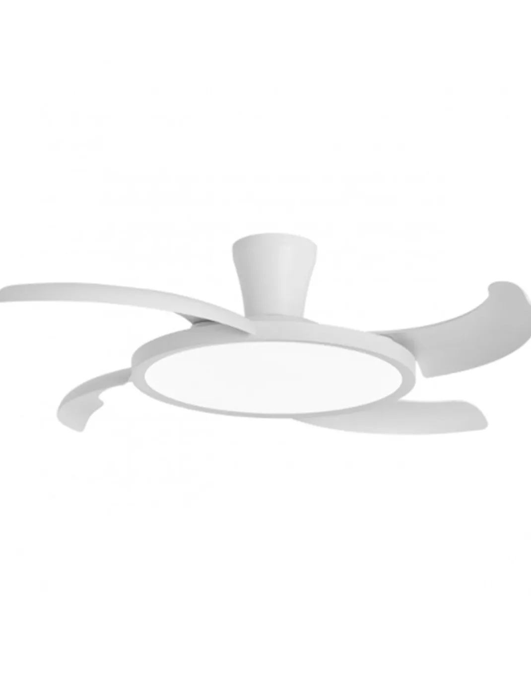 Ventilador de techo con luz Qatar - AJP - Aspas retráctiles en blanco con modo brisa y luz regulable