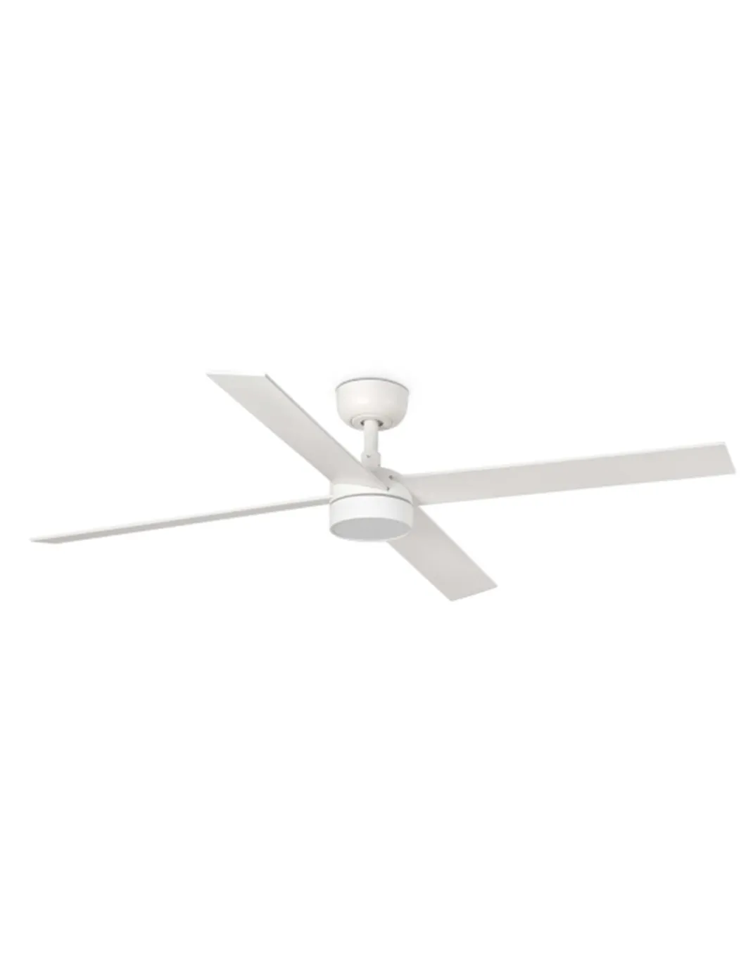Ventilador de techo con luz Rudder L LED- Faro - Ventilador DC con palas reversibles blanco/fresno