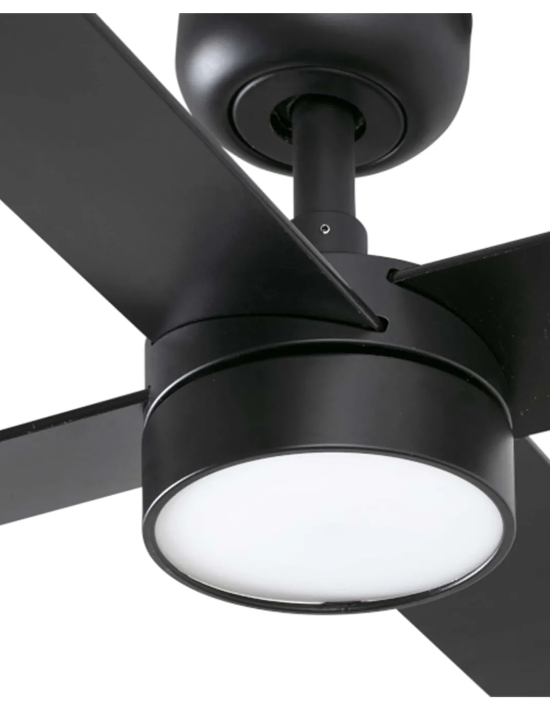 Ventilador de techo con luz Rudder LED - Faro - Palas de madera reversibles negro/nogal