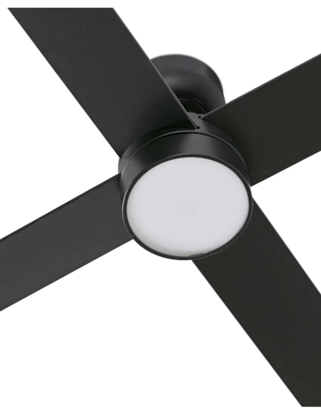 Ventilador de techo con luz Rudder LED - Faro - Palas de madera reversibles negro/nogal