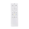 Ventilador de techo con luz Sena - ALG - Ventilador blanco con aspas retráctiles, motor ultrasilencioso y mando a distancia