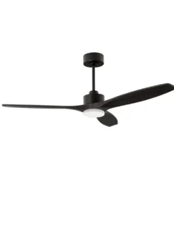 Ventilador de techo con luz Stem Evo - FORLIGHT - Ventilador negro DC, LED regulable
