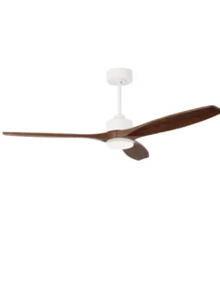 Ventilador de techo con luz Stem Evo - FORLIGHT - Ventilador LED de madera oscura