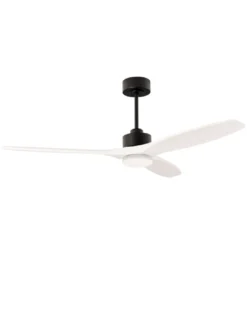 Ventilador de techo con luz Stem Evo - FORLIGHT - Moderno ventilador de madera blanca