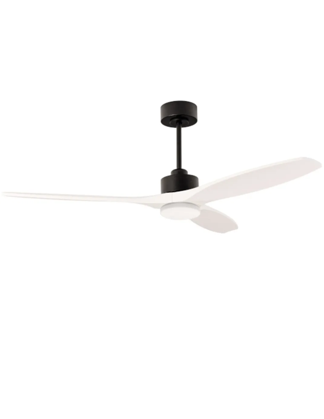Ventilador de techo con luz Stem Evo - FORLIGHT - Moderno ventilador de madera blanca