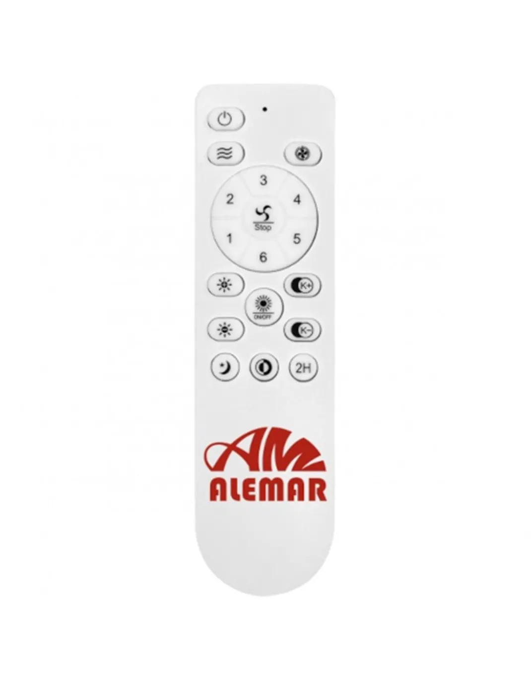 Ventilador de techo con luz Tauro - AJP - Ventilador blanco, pequeño y silencioso
