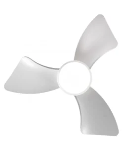 Ventilador de techo con luz Tauro - AJP - Ventilador blanco, pequeño y silencioso