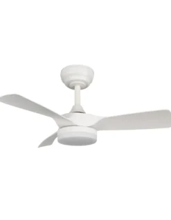 Ventilador de techo con luz Ter - ALG - Motor DC ultrasilencioso, 3 aspas y mando a distancia