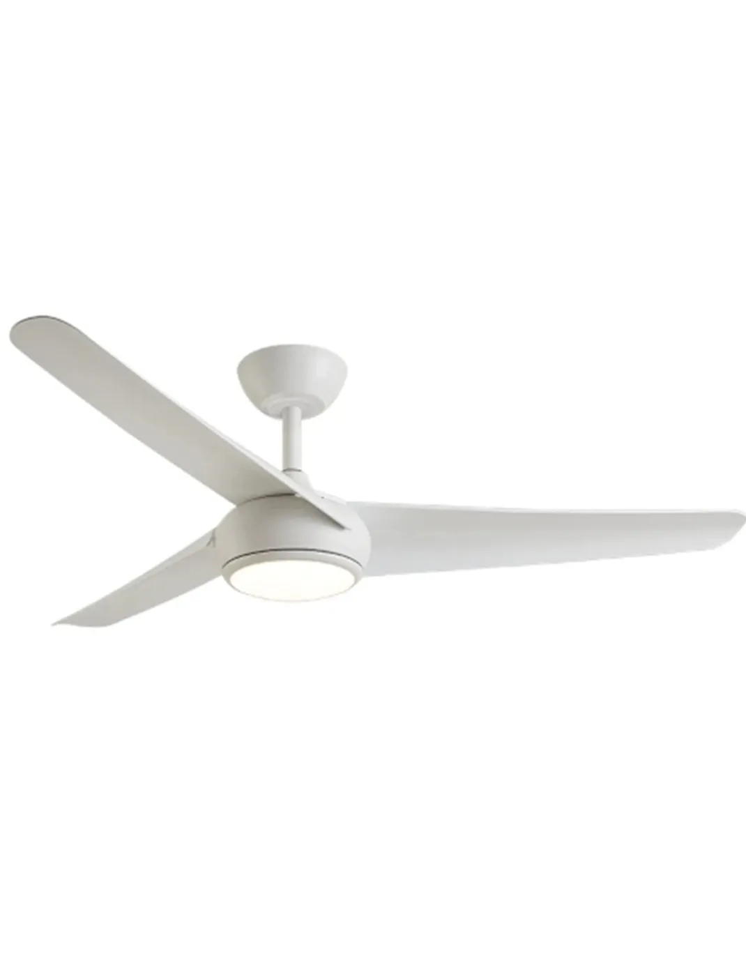 Ventilador de techo con luz Támesis - ALG - Blanco con 3 palas fijas, motor ultrasilencioso y mando a distancia