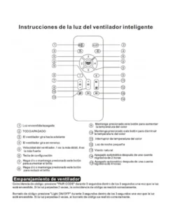 Ventilador de techo con luz Togo - AJP - Ventilador blanco LED con palas retráctiles