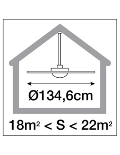 Ventilador de techo con luz Vento - Novolux Lighting