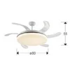 Ventilador de techo con luz Vento - Schuller - Ventilador LED con palas retráctiles
