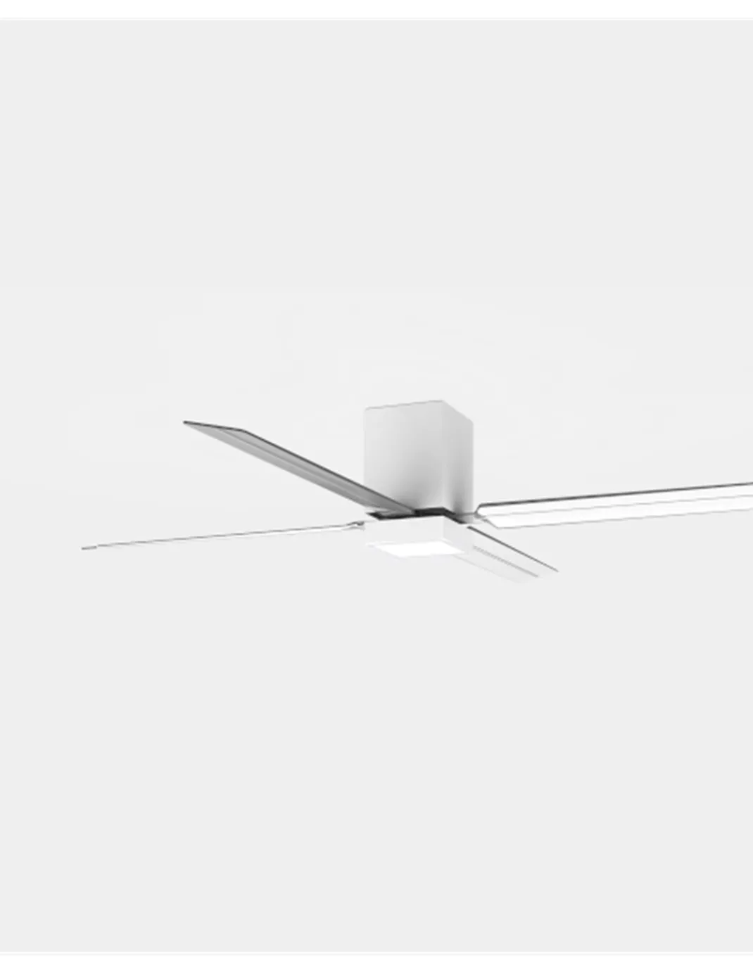 Ventilador de techo con luz Zonda – FORLIGHT – Ventilador DC con 4 palas, Regulable LED, 6 velocidades