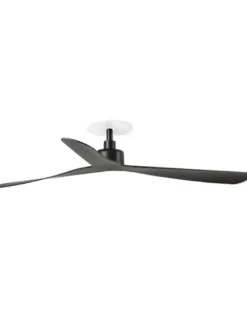 Ventilador de techo empotrado smart sin luz Rocker Recessed M - Faro - Negro mate con control Tuya, ultrasilencioso