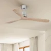 Ventilador de techo Lantau Smart L - Faro - Ventilador inteligente y silencioso, palas de pino