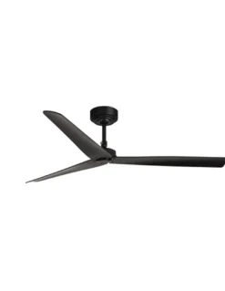 Ventilador de techo Milos - Faro - Ventilador moderno negro sin luz