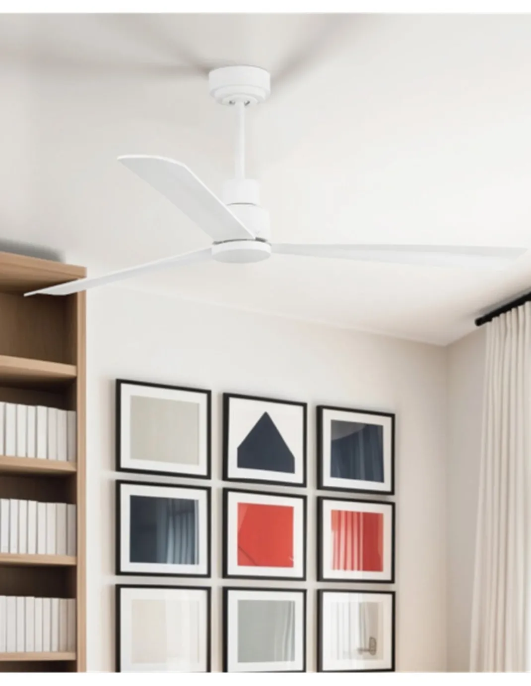 Ventilador de techo Nassau - Faro - Ventilador DC sin luz, blanco o marrón
