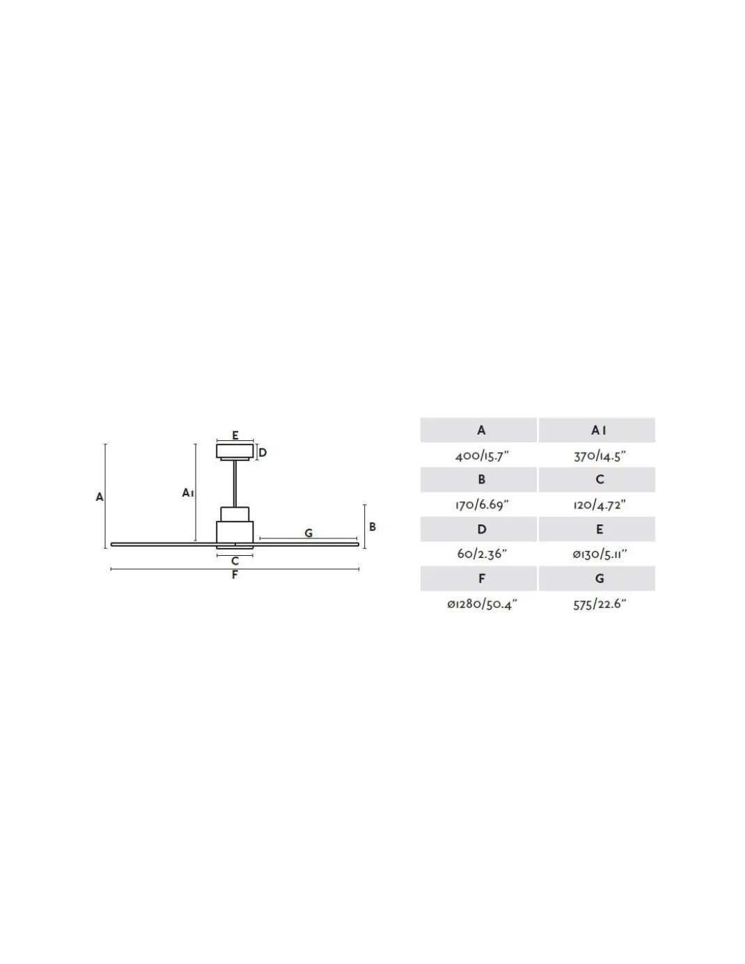 Ventilador de techo Nassau - Faro - Ventilador DC sin luz, blanco o marrón