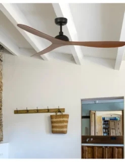 Ventilador de techo nogal tres aspas Gotland - Faro