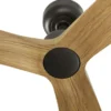 Ventilador de techo Outwood L Smart - Faro - Ventilador sin luz apto para exteriores, madera roble