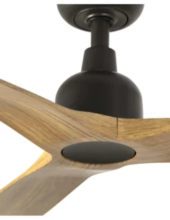 Ventilador de techo Outwood L Smart - Faro - Ventilador sin luz apto para exteriores, madera roble