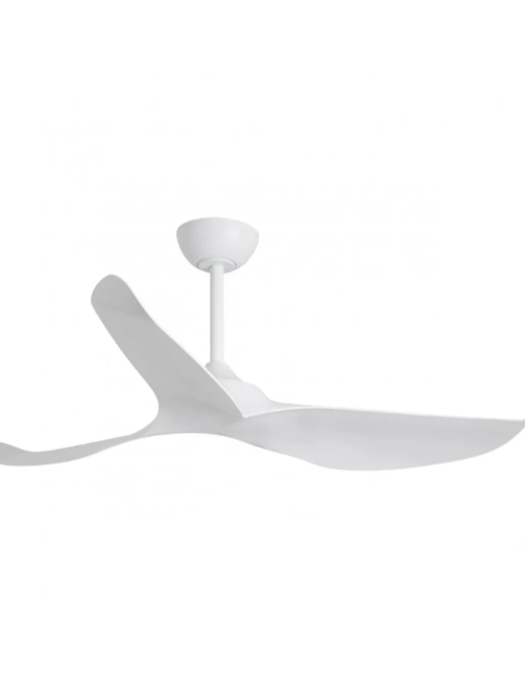 Ventilador de techo para exterior sin luz Garden - AJP - Acabado blanco IP44 con 3 palas y mando a distancia