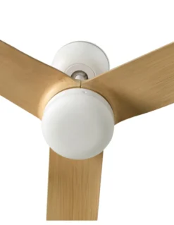 Ventilador de techo Punt - Faro - Lámpara - Ventilador ultrasilencioso y regulable, apto techos inclinados