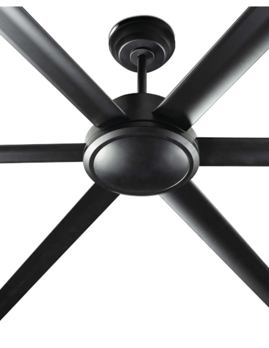 Ventilador de techo Rotterdam 20 XL - Faro - Ventilador DC negro, tamaño industrial