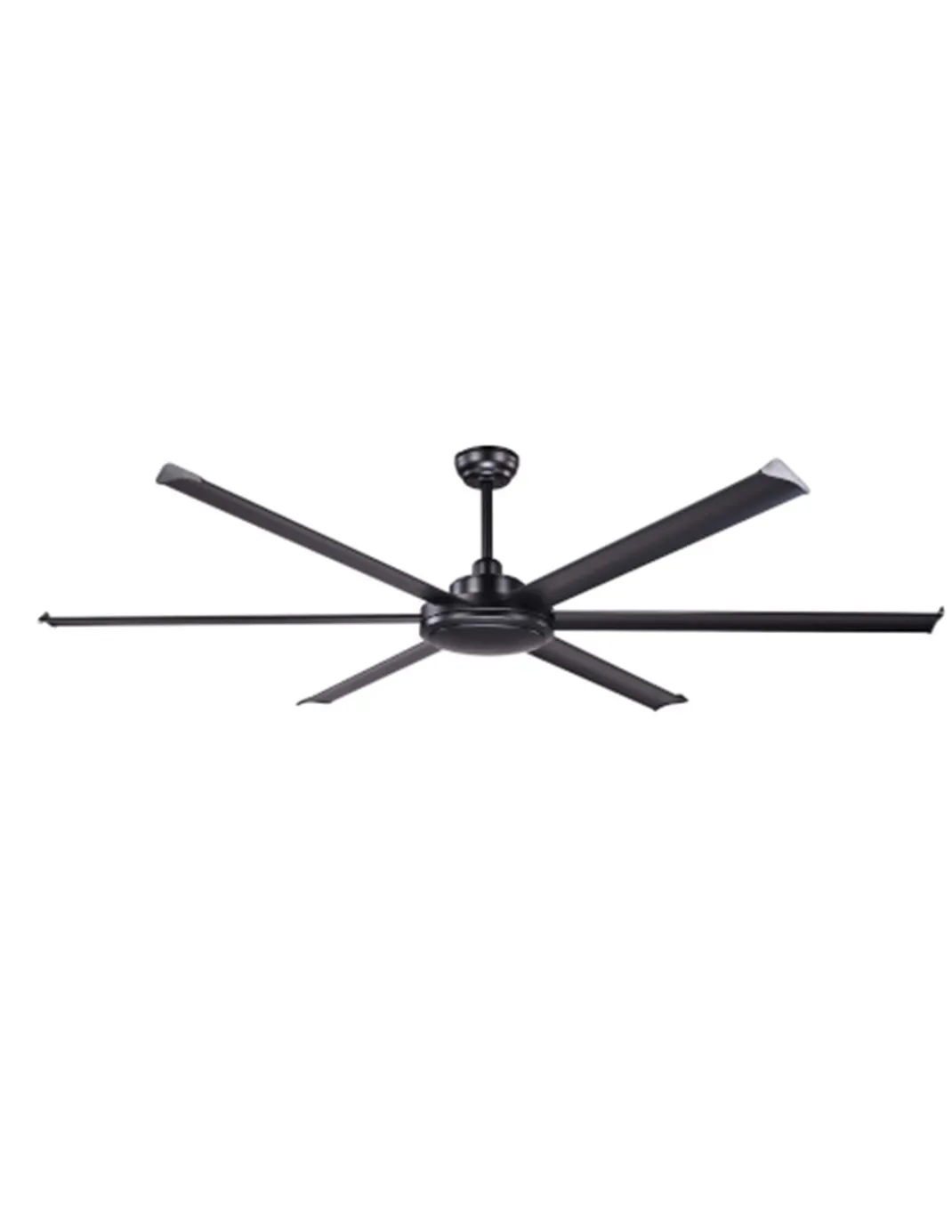 Ventilador de techo Rotterdam 20 XL - Faro - Ventilador DC negro, tamaño industrial