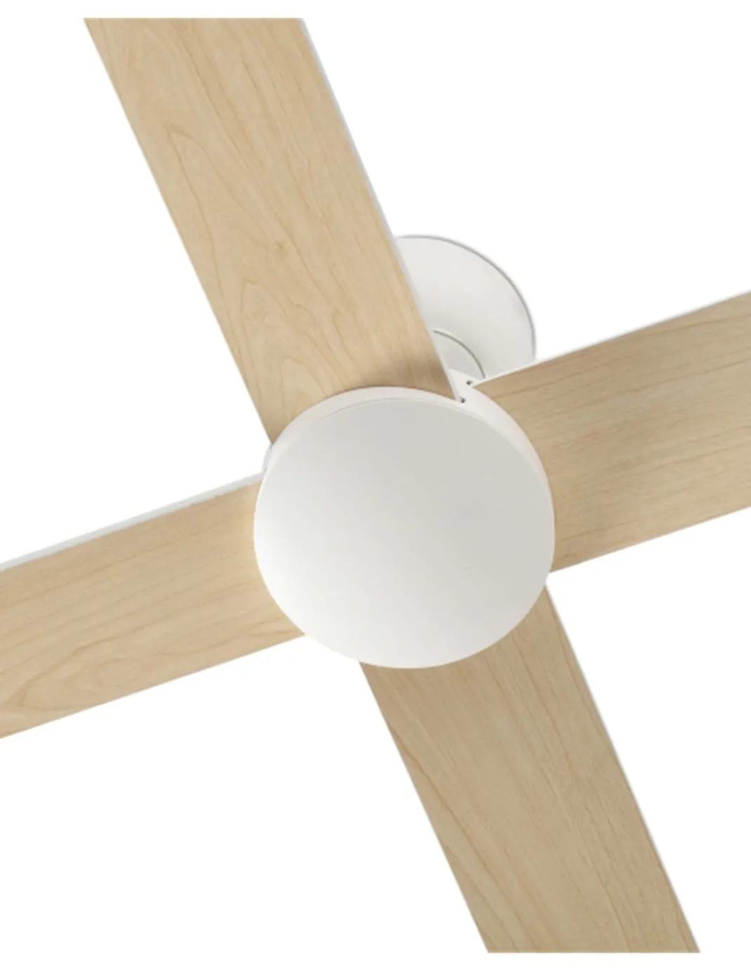 Ventilador de techo Rudder L - Faro - Palas reversible blanco/fresno