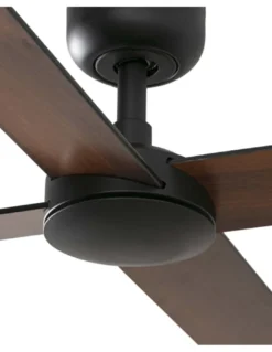 Ventilador de techo Rudder L - Faro - Palas reversibles negro/nogal