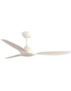 Ventilador de techo sin luz Duero - ALG - Ventilador elegante para exterior en blanco