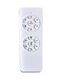 Ventilador de techo sin luz Duero - ALG - 3 palas fijas en blanco con 6 velocidades
