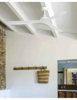 Ventilador de techo sin luz Gotland - Faro - Ventilador blanco, ultrasilencioso con tres aspas