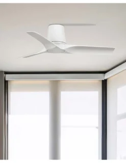 Ventilador de techo sin luz Hey Tub S - Faro - Ventilador blanco, diseño moderno