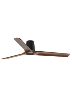 Ventilador de techo sin luz Heywood Tub L - Faro - Ventilador DC con palas FSC de nogal