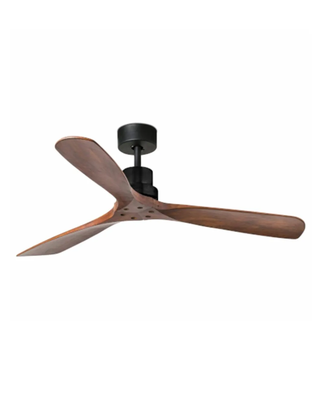 Ventilador de techo sin luz Lantau L - Faro - Ventilador DC de nogal oscuro