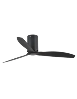 Ventilador de techo sin luz Mini Tube Fan M - Faro - Ventilador DC negro mate
