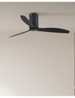 Ventilador de techo sin luz Mini Tube Fan M - Faro - Ventilador DC negro mate
