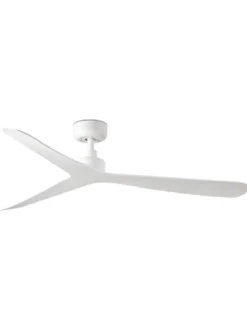 Ventilador de techo sin luz Rocker - Faro - Ventilador elegante y ultrasilencioso de color blanco