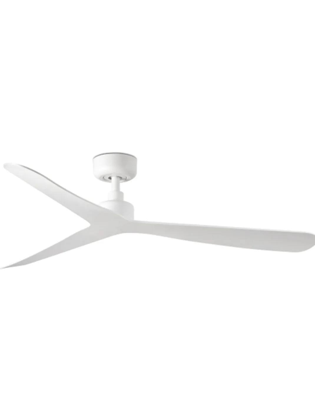 Ventilador de techo sin luz Rocker - Faro - Ventilador elegante y ultrasilencioso de color blanco
