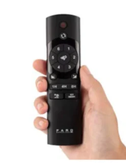 Ventilador de techo sin luz Rocker L - Faro - 3 palas en negro mate con función inversa y 6 velocidades